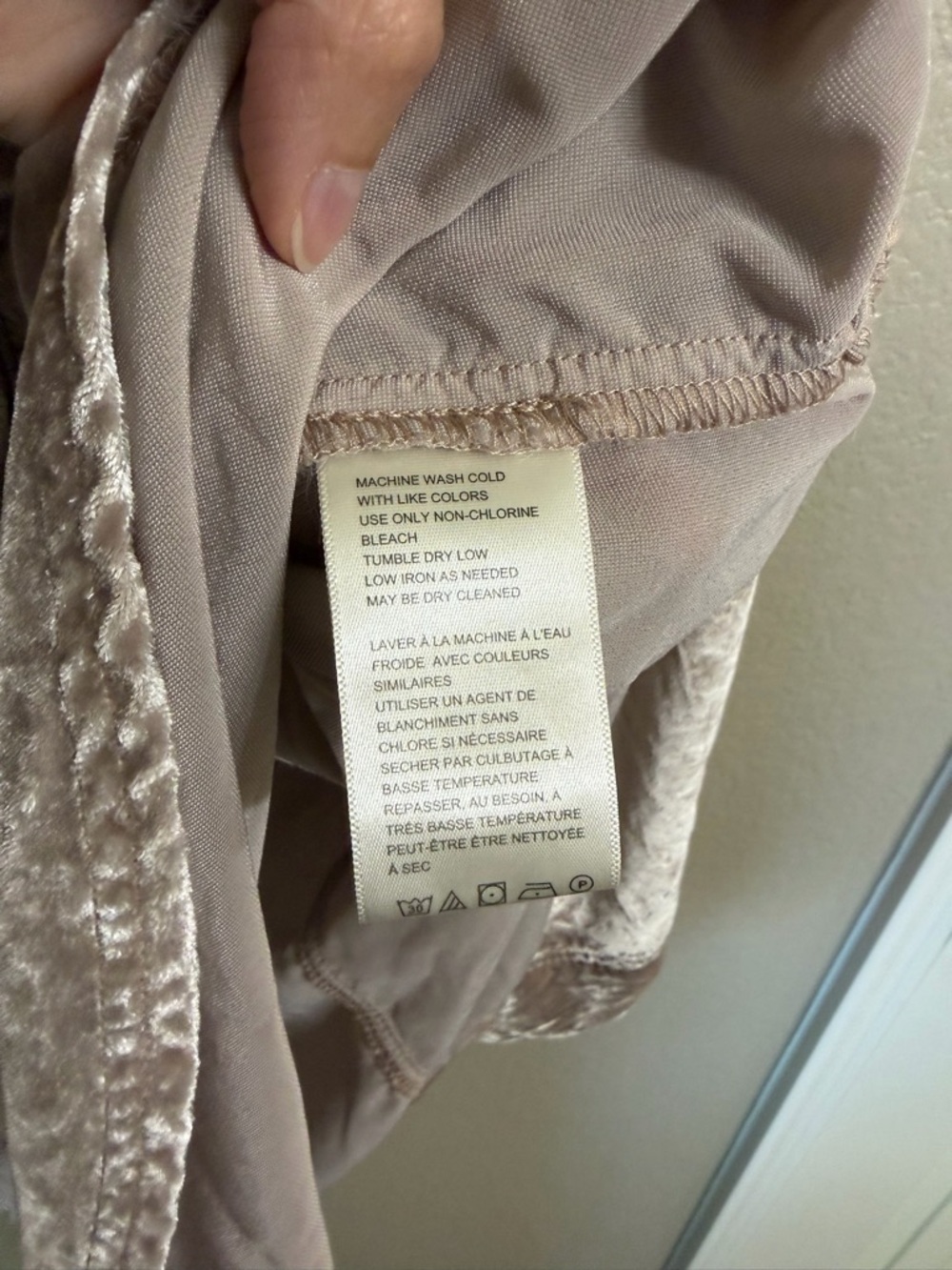We The Free Shimmery Taupe Velvet Shirt Jacket - Picture 5 of 8
